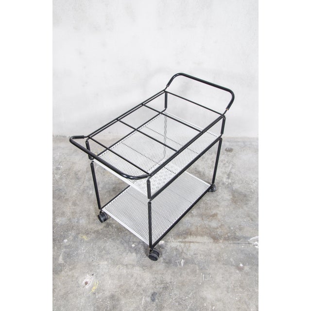 Pilastro Vintage Serving Trolley attributed to Tjerk Reijenga for Pilastro, 1980s For Sale - Image 4 of 9