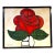 Avi Ben Simhon Monumental Modernist Red Rose Painting For Sale