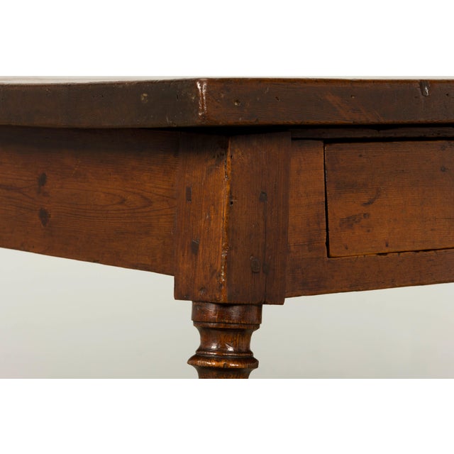 Late 19th Century French Provincial Oak Writing Table For Sale - Image 16 of 18