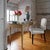 Wood Bunny Williams Home Sienna Dining Chair in Mahogany with Cream Linen Upholstery For Sale - Image 7 of 8