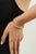 Silver Hallmarked 925 Cubic Zirconia Hinged Wavy Bangle Bracelet for Women - Christmas Gift For Sale - Image 8 of 13