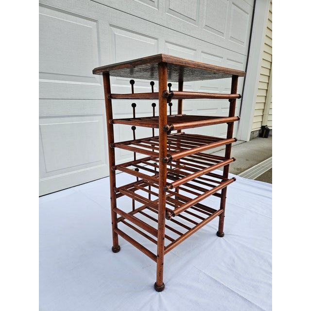 Antique Stick and Ball Music Magazine Rack For Sale - Image 4 of 16