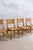 1970s Bamboo and Rush Fabric Chairs, Italy, 1970s, Set of 4 For Sale - Image 5 of 8