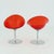 Contemporary Mid-Century Red Acrylic Glass Swivel Eros Lounge Chair by Philippe Starck for Kartell, Italy, 1990s For Sale - Image 3 of 16