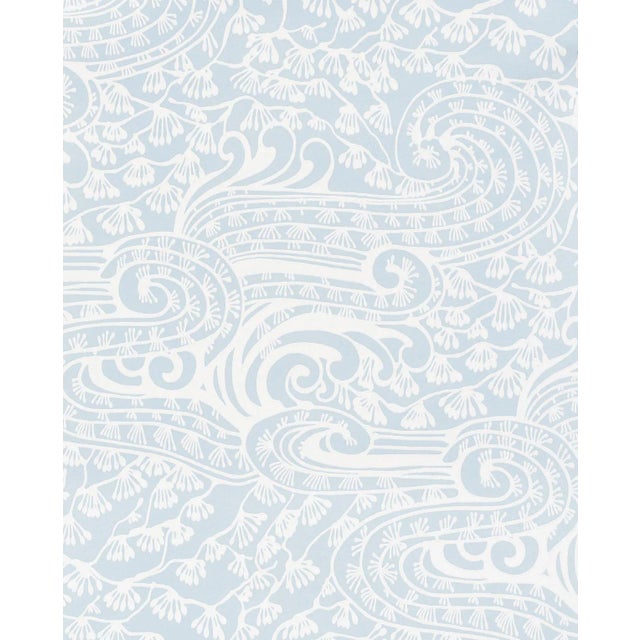 Sample - Schumacher Mizu Wallpaper in Sky For Sale