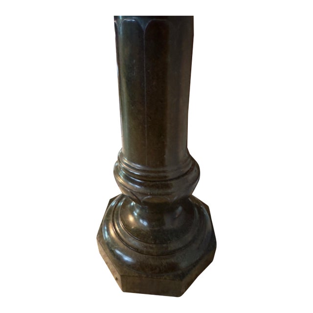 19th-Century Green Italian Marble Pedestal For Sale