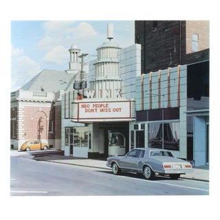 1975 Davis Cone 'Wink' Realism Blue,White Usa Offset Lithograph For Sale