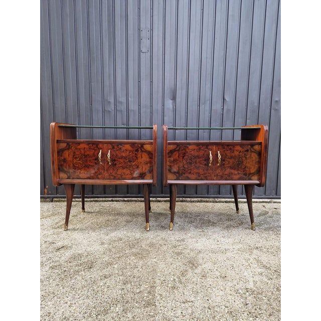 Vintage Art Deco Nightstands, 1940s, Set of 2 For Sale - Image 11 of 12