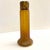 Traditional Vintage Amber Art Glass Vase With Brass Collar Mount For Sale - Image 3 of 10