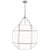 Traditional Suzanne Kasler By Visual Comfort Studio Morrison 4-Light Pendant with White Glass Shade in Brushed Nickel For Sale - Image 3 of 3