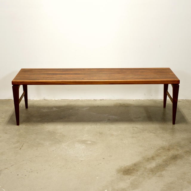 Dimensions: 72 3/4” L x 21 7/8” D x 20 3/4” H Origin: Denmark Designer: Unknown Manufacturer: Unknown Year: ca 1960s...