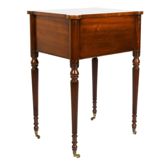 Traditional Trosby Furniture Mahogany Two-Drawer Side Table, Federal Style, Circa 1980–2000 For Sale - Image 3 of 8