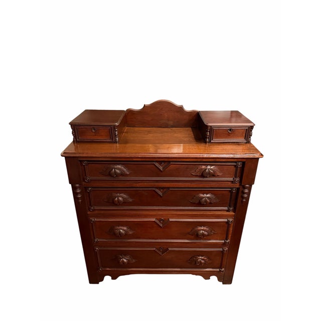 Antique c1880-1890 Ralph Lauren Country Manor Aesthetic Dresser A handsome antique walnut dresser dating to approximately...