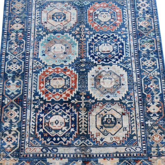 Gray Modern Gray Bidjar Hand Knotted Rug 4x6' For Sale - Image 8 of 10