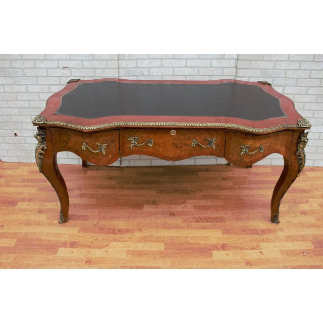 Antique French Louis XV Ornate Gilded Bronze Writing Desk Chairish