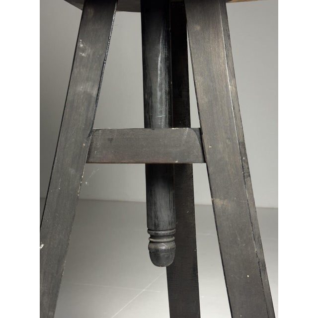 Antique Black Sculpture Stand For Sale - Image 4 of 16