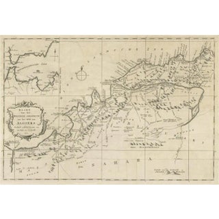 Map of the Western Region of the Kingdom of Algiers, 1773 For Sale