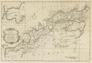 Map of the Western Region of the Kingdom of Algiers, 1773
