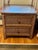 These two Henry Link nightstands, from Series No 255 are genuine imported woven wicker in a Cocoa Brown Finish with Pulls...