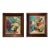 Pair of Contemporary Abstract Paintings in Antique Frames For Sale