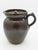 1960-1972 Ben Owen Master Potter stamped lidded pitcher. Frogskin glazed in a traditional English style. Fine shaped...
