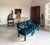 Pair Re-Upholstered Emerald Green Velvet Parsons Lounge Chairs Milo Baughman For Sale - Image 16 of 18