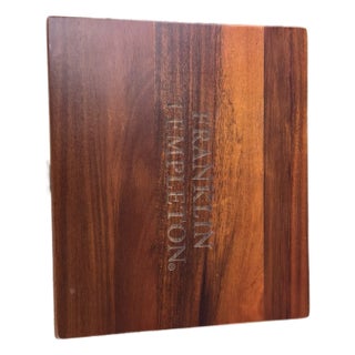 1950s Franklin Templetion Wooden Keepsake Box / Humidor With Engraved Lid For Sale