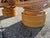 Vintage Rattan Swivel Rocker Lounge Chairs and One Ottoman Set For Sale - Image 10 of 18