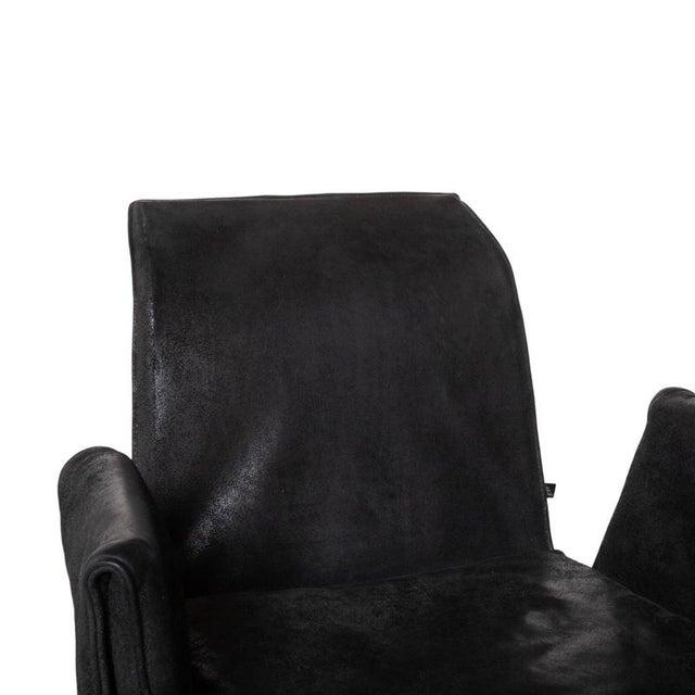 Mexico Chairs in Black Leather and Chrome from KFF For Sale - Image 5 of 16