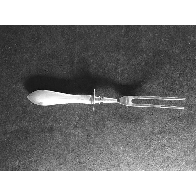 MidCentury Sterling Silver Meat Carving Fork Chairish