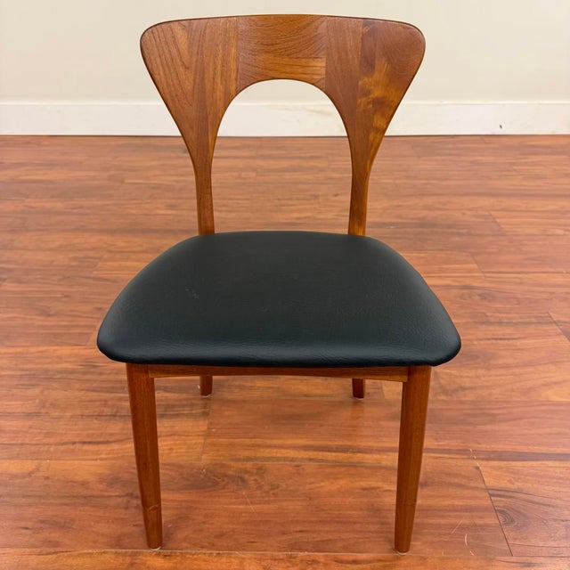 Brown Koefoeds Hornslet Peter Teak Dining Chairs Set of 6 For Sale - Image 8 of 11