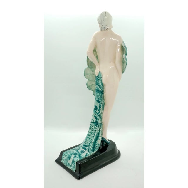 Art Deco Fan Lady Figurine by Stephan Dakon, 1930 For Sale - Image 3 of 7