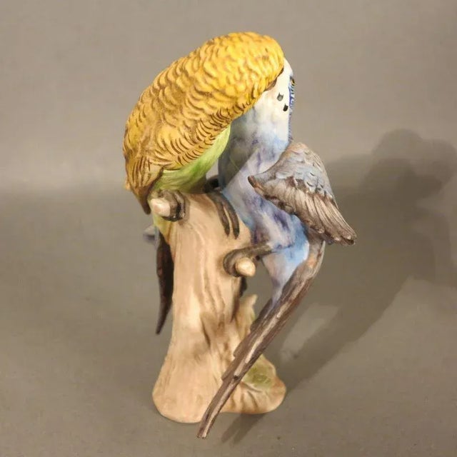 Porcelain Figure of Budgies by Göbel, 1970s For Sale - Image 4 of 6