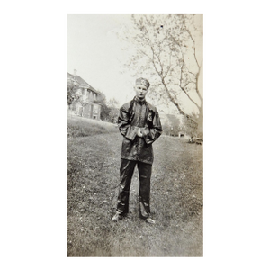 Early 20th Century Snapshot Photograph Handsome Man in Costume