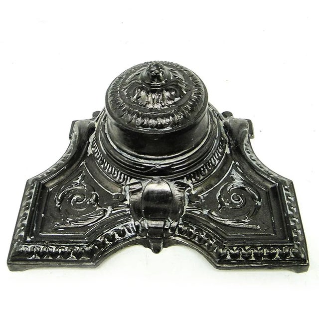 Black Art Nouveau Inkwell, France, 1890s For Sale - Image 8 of 8