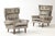 Svend Skipper High Back Lounge Chairs in Barbara Barry Couture Fabric For Sale - Image 12 of 12