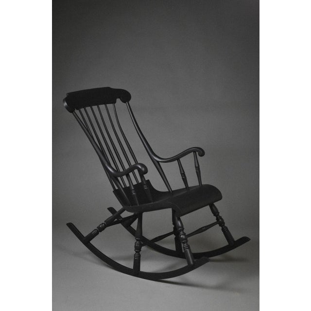 Early 20th Century Scandinavian Gungstol Rocking Chair For Sale - Image 5 of 11