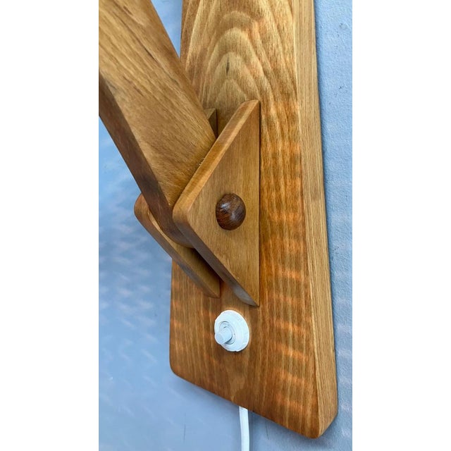 Mid-Century Adjustable Wall Lamp attributed to Pokrok Zilina, 1962 For Sale - Image 10 of 15