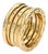 18k Yellow Gold Bvlgari B.zero1 Four-Band Ring - Size 5.25 For Sale