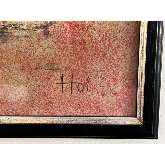 Modern 1970s Hoi LeBaDang Signed and Numbered C1974 Limited Lithograph “The Birds” No. 344/375, Framed For Sale - Image 3 of 12