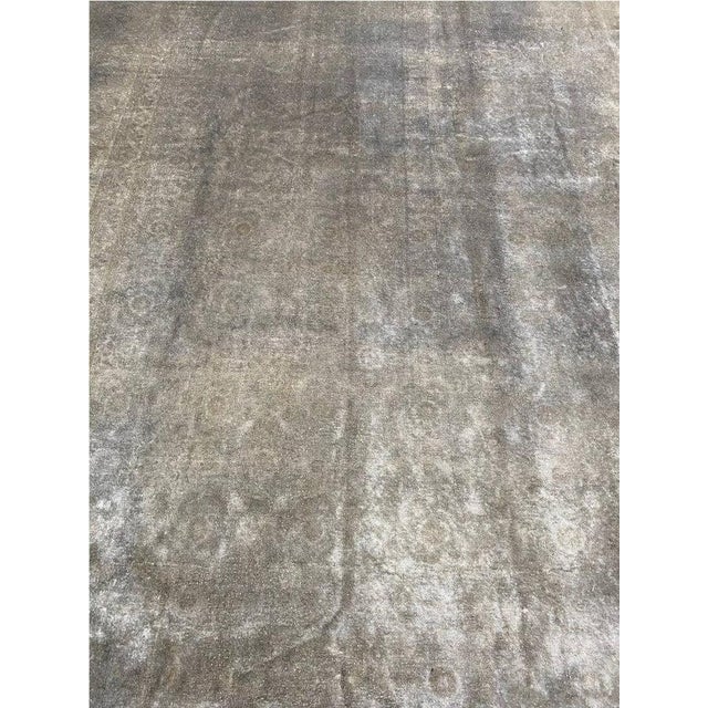 1960s Old Persian Tabriz Area Rug 10 X 13 For Sale In Dallas - Image 6 of 7