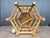 Palm Beach Style Hexagon Bamboo, Rattan & Wicker Top Side End Table For Sale - Image 12 of 12