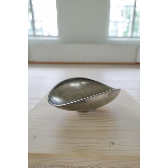 Art Deco Vase and Bowl in Pewter by Edvin Ollers, Sweden, 1950s, Set of 2 For Sale - Image 10 of 13