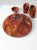 Mid-Century Tropical Carved Wood Serving Tray Set - Set of 10 For Sale - Image 6 of 10