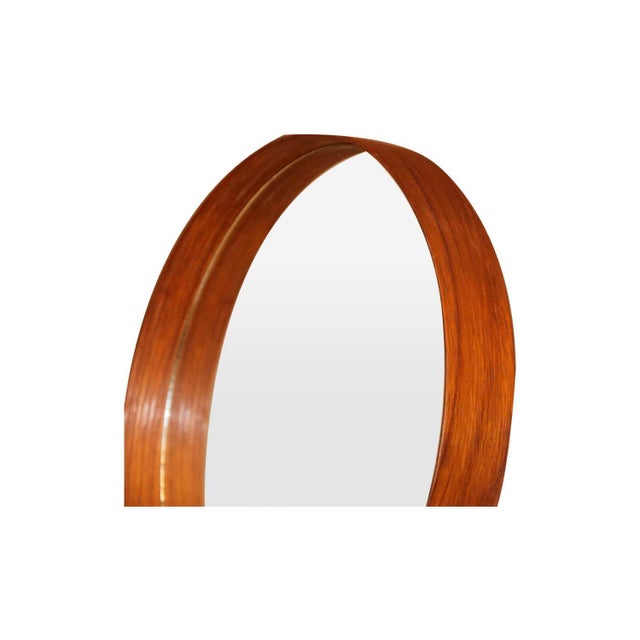 A fabulous table mirror designed by Uno and Östen Kristiansson for Luxus, Sweden, 1960. Remaining in gorgeous condition....