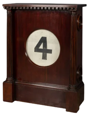 Large 20th Century British Mahogany Perpetual Calendar, 1920