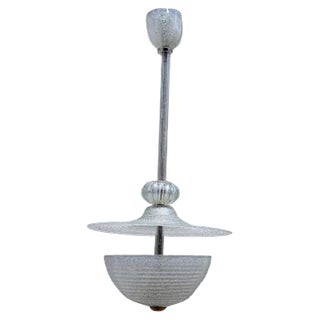 Pulegoso Lantern Ceiling Lamp from Barovier & Toso, 1940s For Sale
