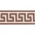 Mediterranean Schumacher Etienne Silk Greek Key Trim Wide in Brown For Sale - Image 3 of 3