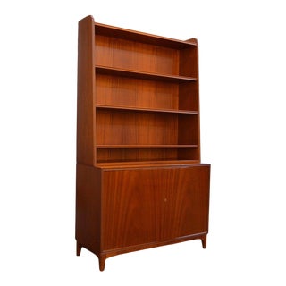 Vintage Midcentury Modern Swedish Bookcase by Brantorps For Sale