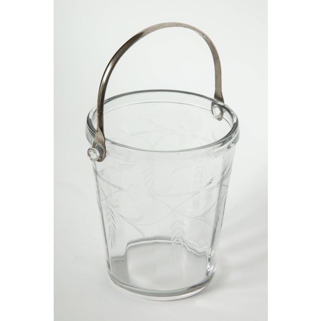 Art Deco Etched Crystal Ice Bucket Chairish